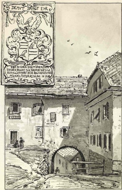 Old School in Skofja Loka by Ladislav Benesch